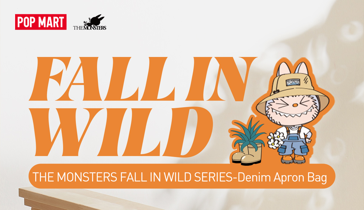 THE MONSTERS FALL IN WILD SERIES-Denim Apron Bag - POP MART (Hong