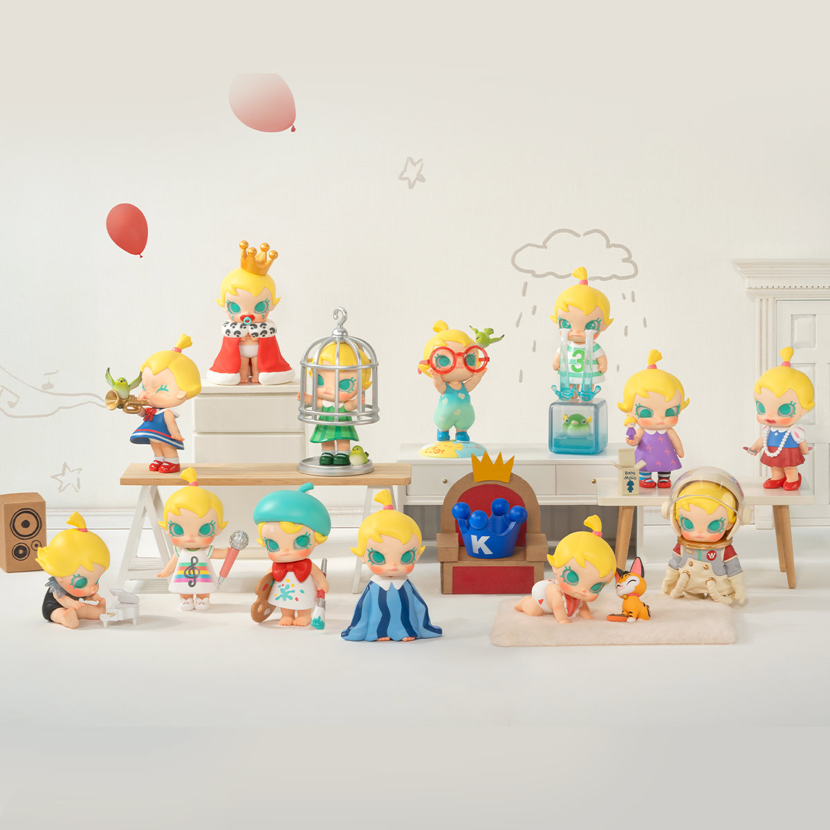 新品】POPMART ベビーモリー & ベビータビー シリーズ