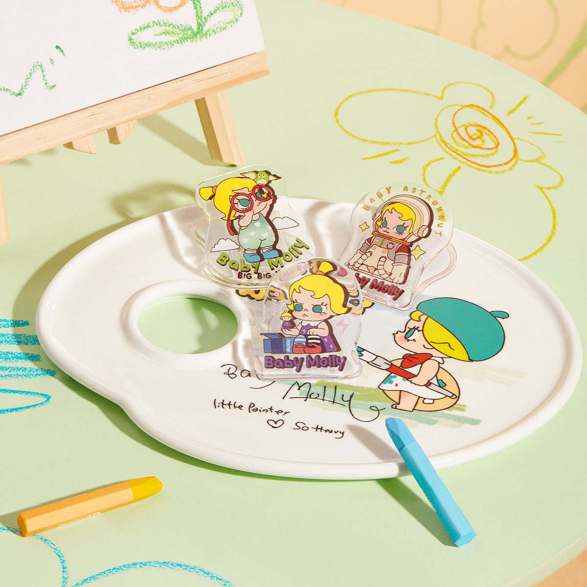 BabyMolly WhenIWasThree!コンテナ POPMART 白 Baby Molly When I was Three! Series-Storage Tray - POP MART (Hong
