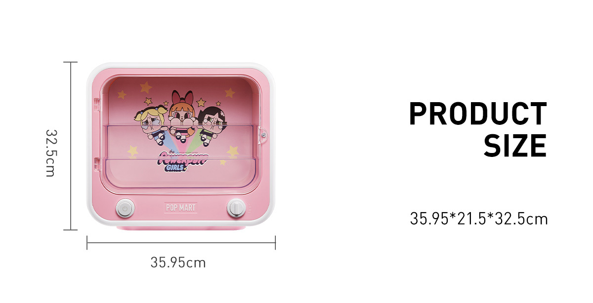 CRYBABY × Powerpuff Girls Series-TV Set Luminous Display Container