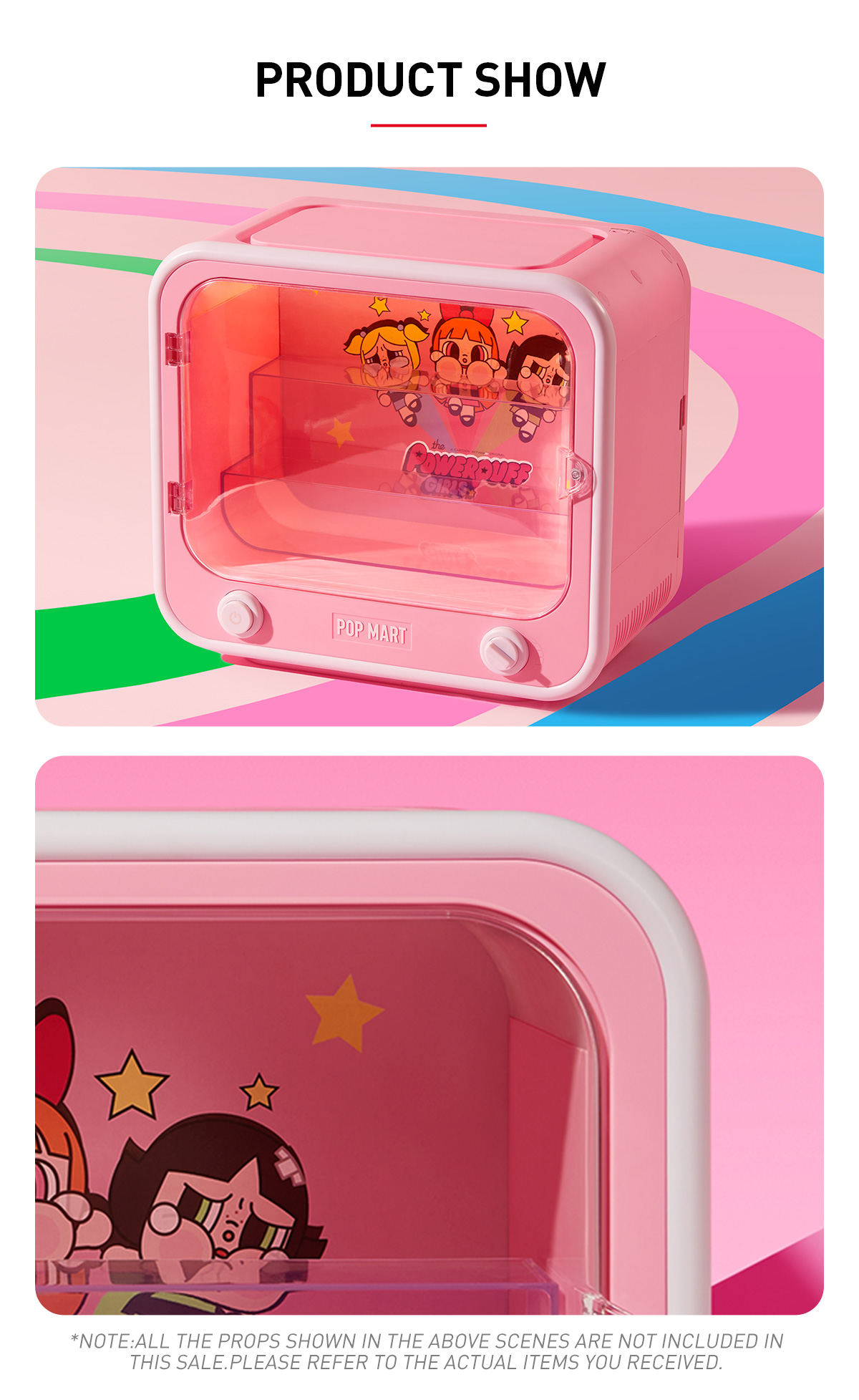 CRYBABY × Powerpuff Girls Series-TV Set Luminous Display Container