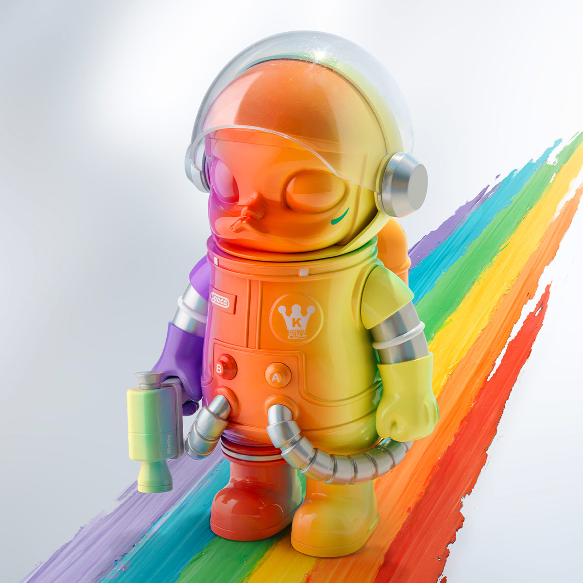MEGA コレクション 400% SPACE MOLLY Rainbow MEGA SPACE MOLLY 400% Rainbow | All MEGA - POP MART (United