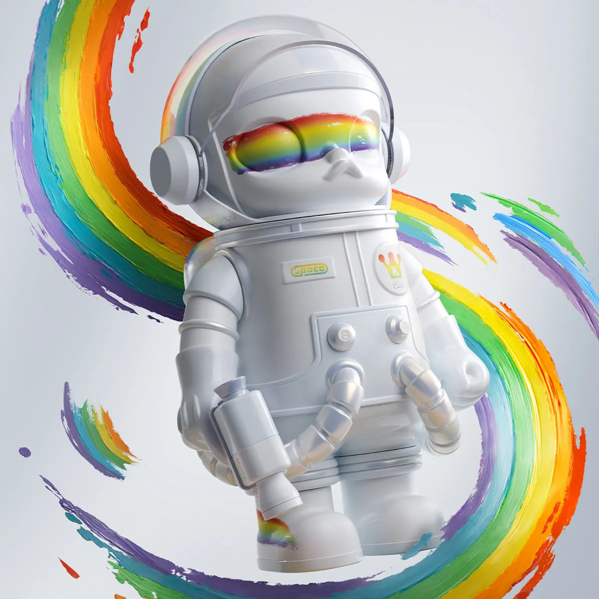 MEGA SPACE MOLLY 400% Rainbow - POP MART (Hong Kong, China)