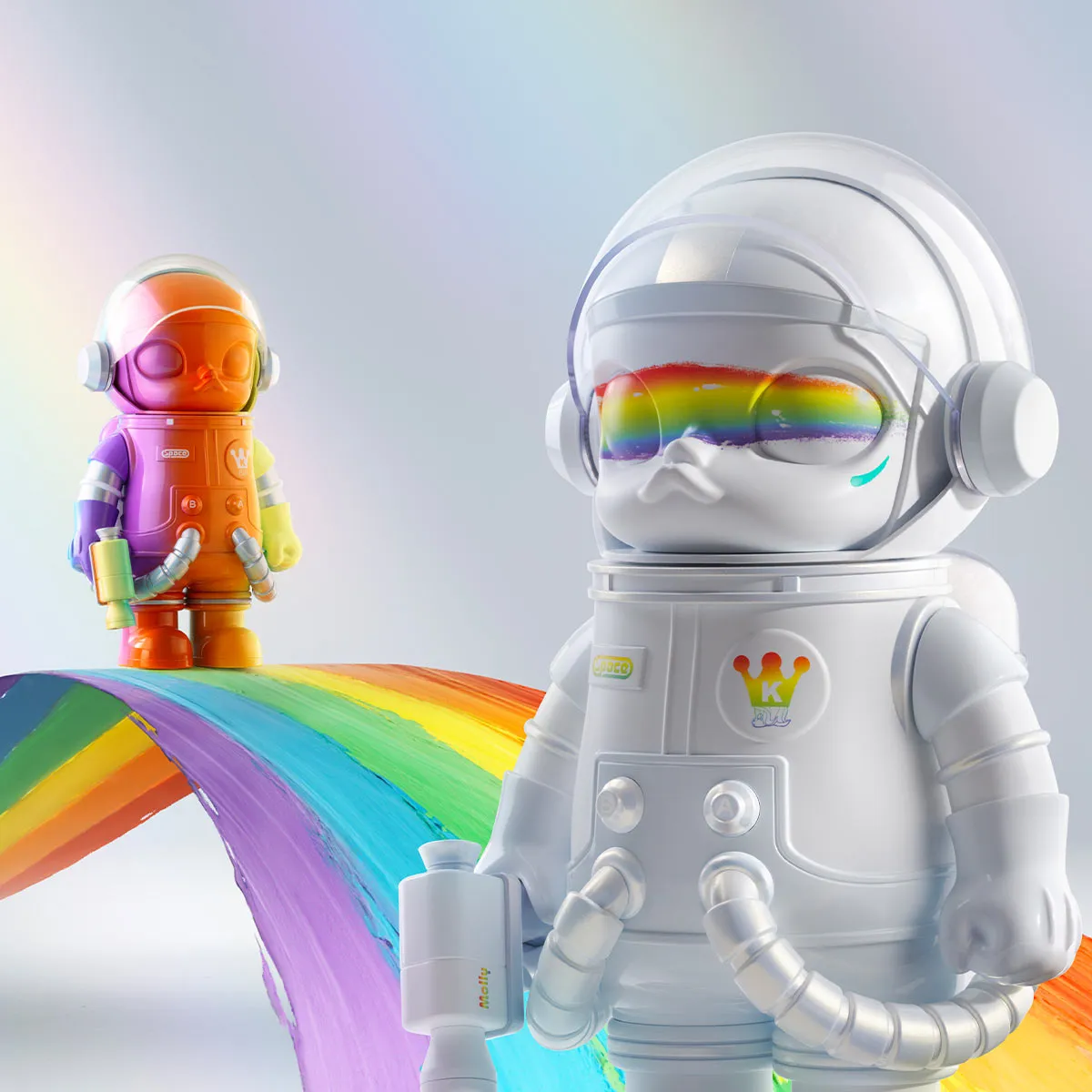 MEGA SPACE MOLLY 400% Rainbow - POP MART (Hong Kong, China)