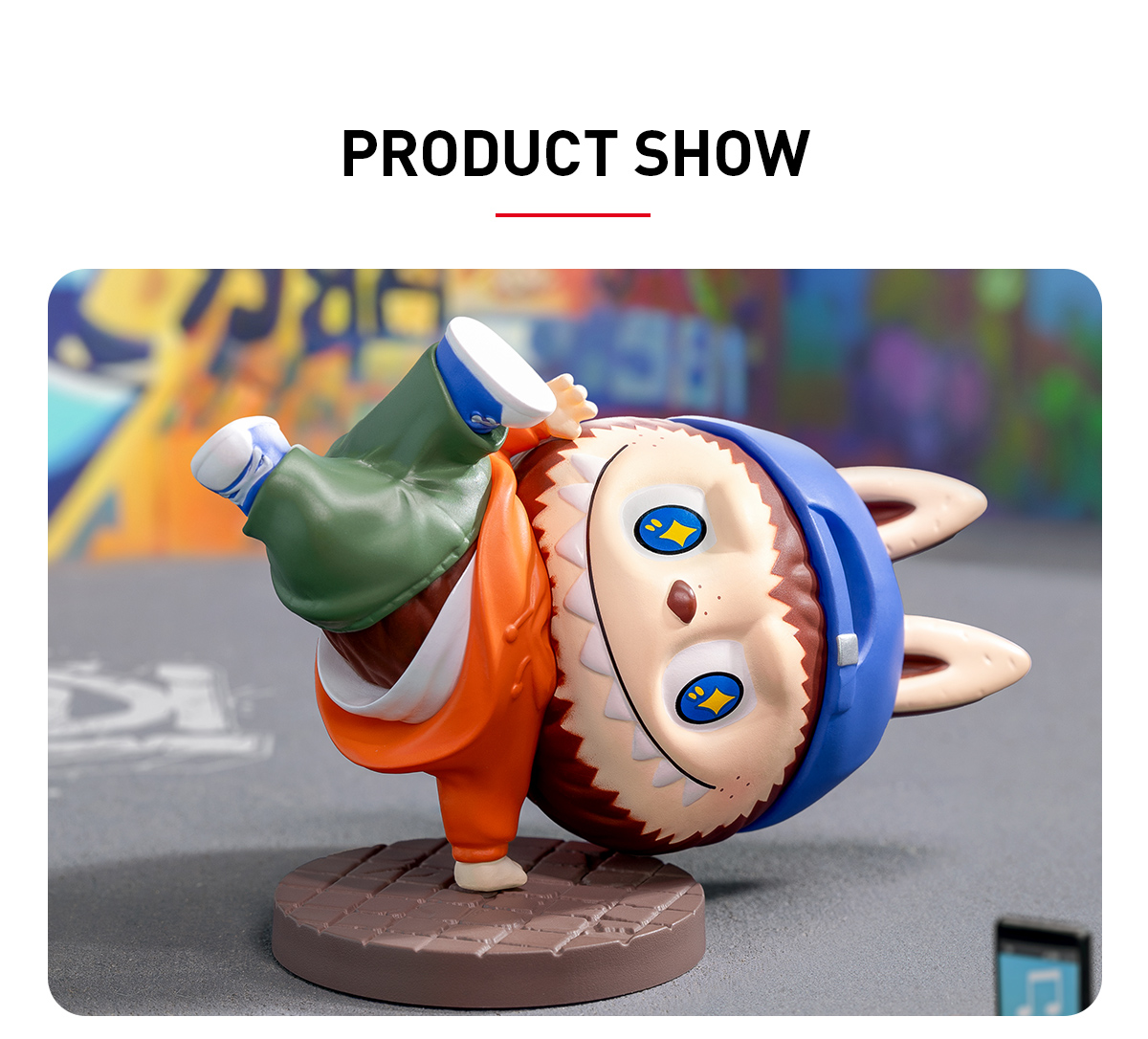LABUBU Hip-hop Girl Figure - POP MART (Hong Kong, China)