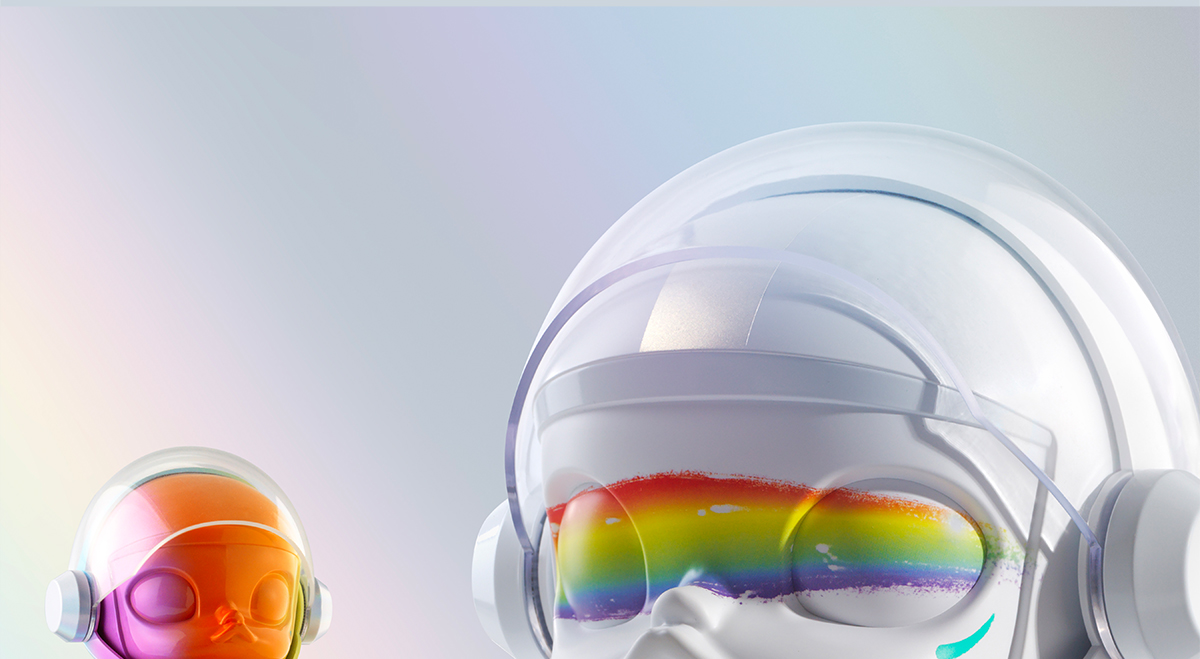MEGA SPACE MOLLY 400% Rainbow - POP MART (Hong Kong, China)