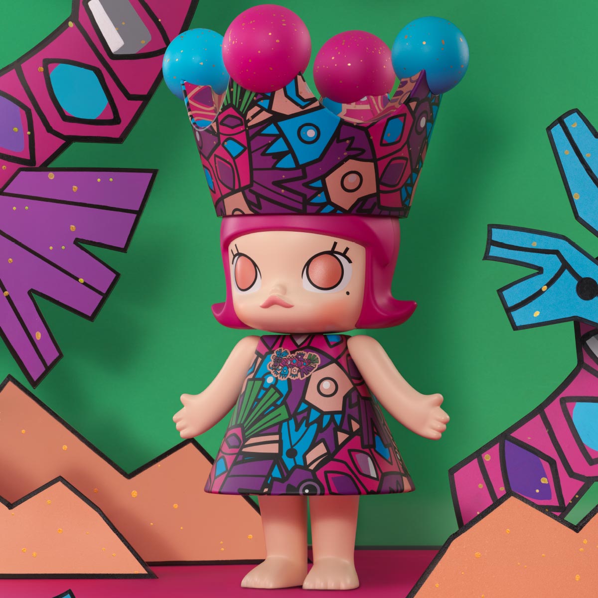その他 POPMART MEGA  MOLLY 400% MEILIN MEGA ROYAL MOLLY 1000% HAN MEILIN - POP MART (Hong Kong, China)