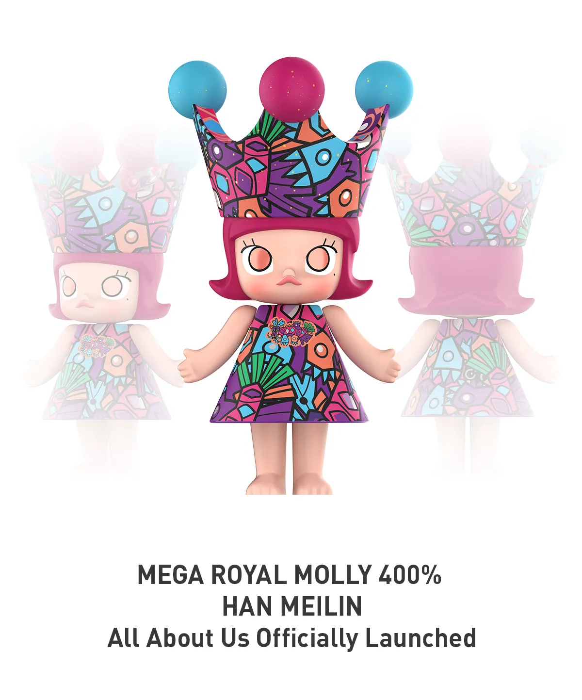MEGA ROYAL MOLLY 1000% HAN MEILIN - POP MART (Hong Kong, China) 