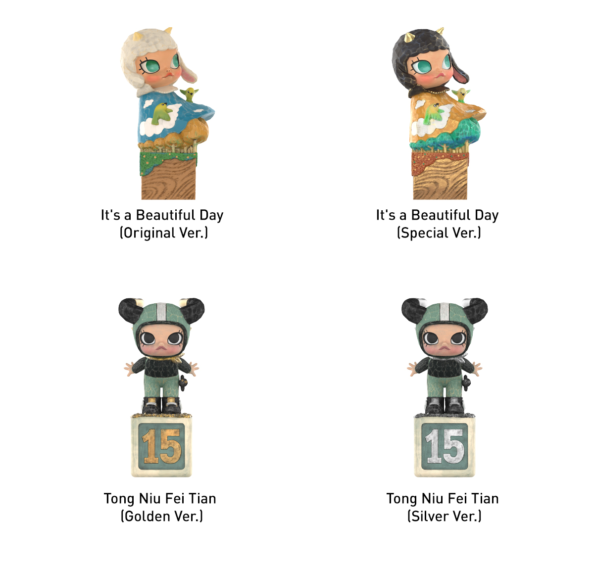 MOLLY Anniversary Statues Classical Retro 2 Series Figures - POP