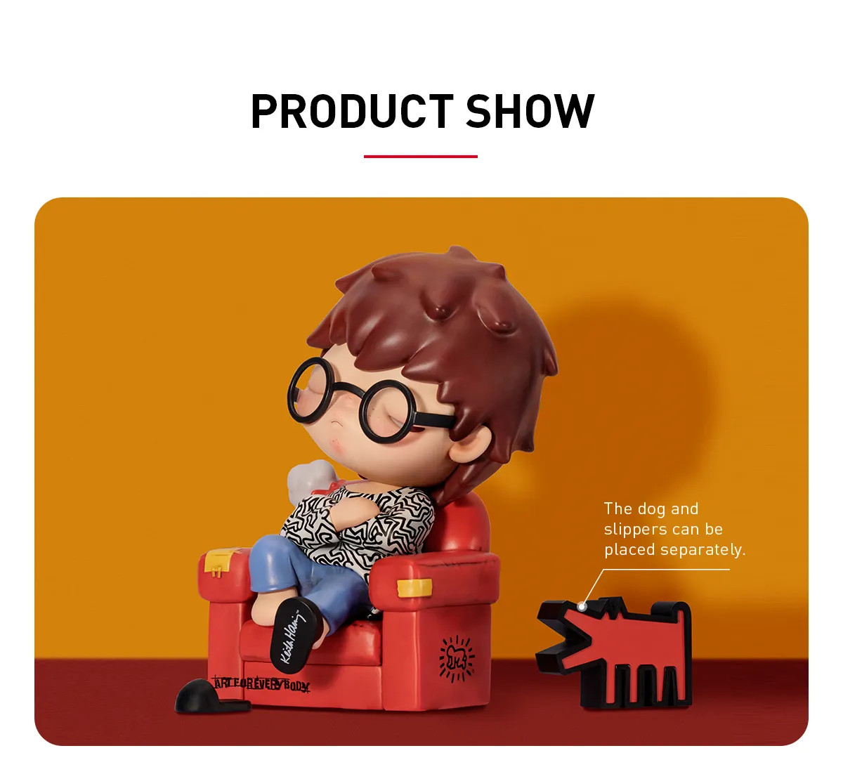 Hirono x Keith Haring Figurine - POP MART (Hong Kong, China)