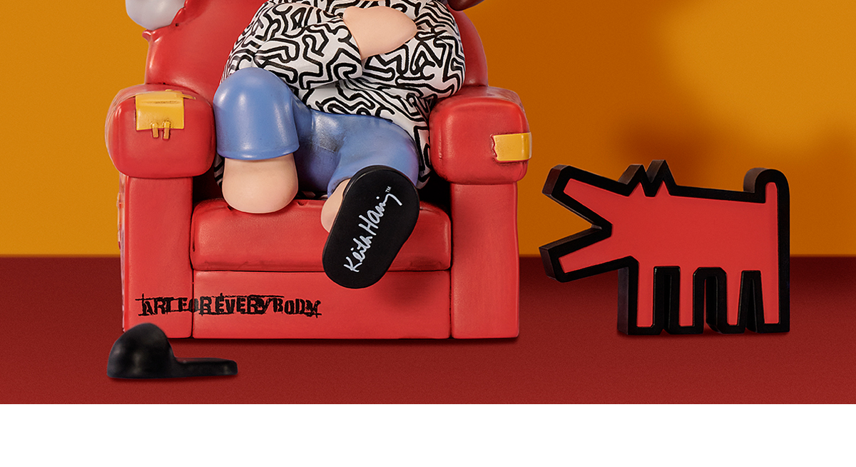 Hirono x Keith Haring Figurine - POP MART (Hong Kong, China)