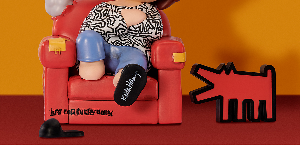 Hirono x Keith Haring Figurine - POP MART (Hong Kong, China)