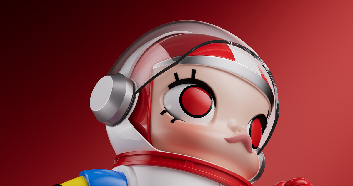 MEGA SPACE MOLLY 400% TEAM COCA-COLA - POP MART (Hong Kong, China)