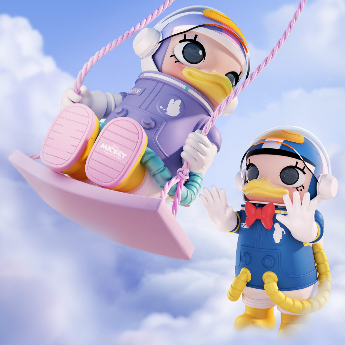 MEGA SPACE MOLLY 1000% Donald Duck - POP MART (Hong Kong, China)