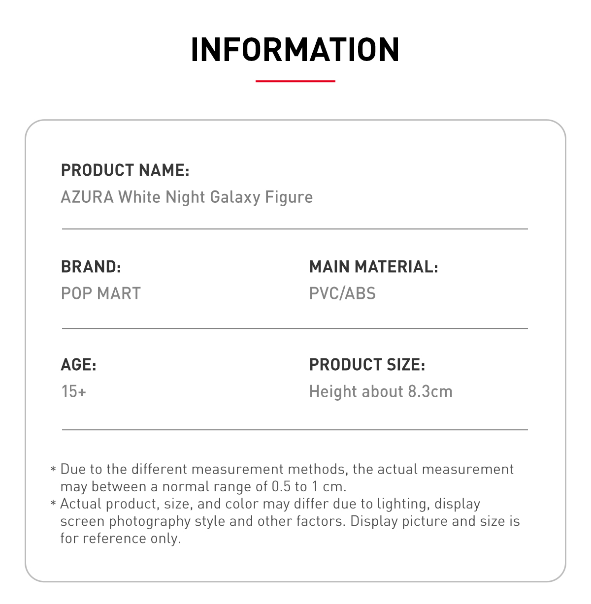 AZURA White Night Galaxy Figure - POP MART (Hong Kong, China)