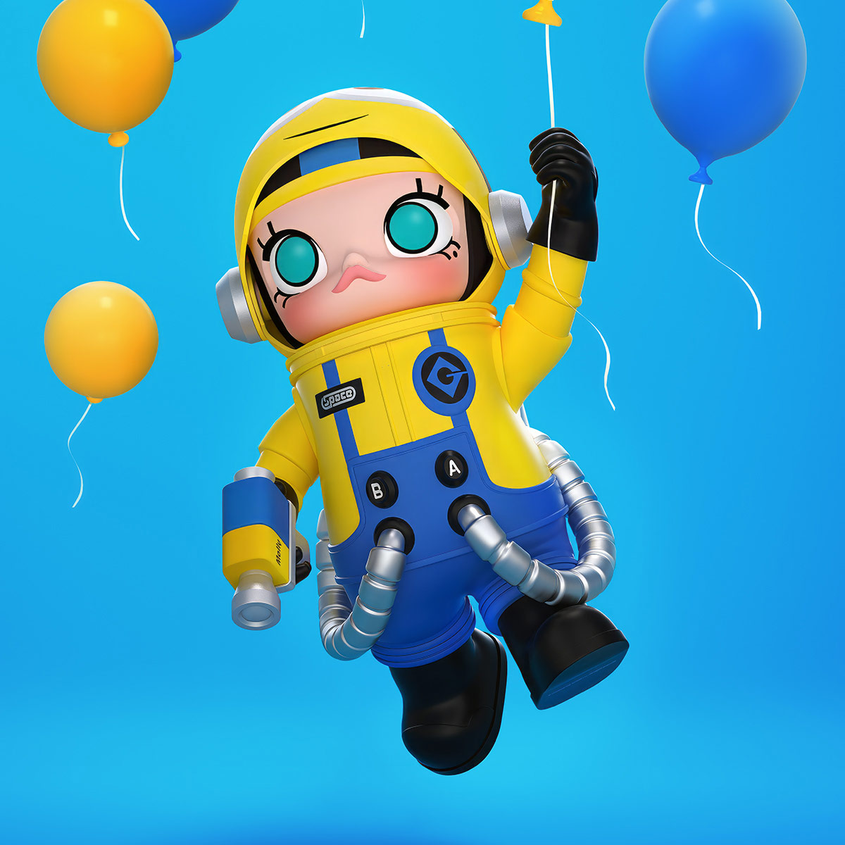 MEGA SPACE MOLLY 400% Minions - POP MART (Hong Kong, China)