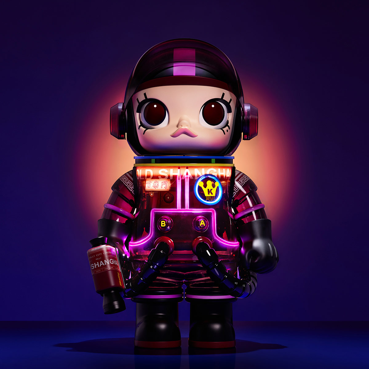 ゲームキャラクター MEGA SPACE MOLLY 1000% PALMER MEGA SPACE MOLLY 1000% SPACE JAM - Mega 1000% - POP MART