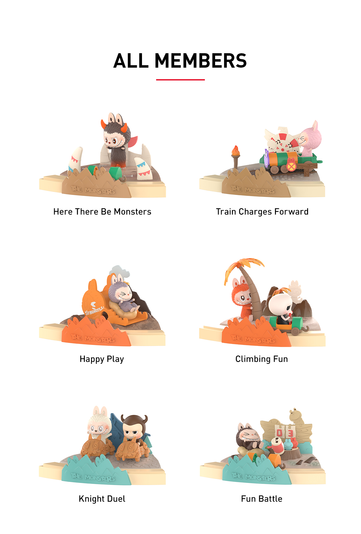 アソート 新品未開封 THE MONSTERS Playing Games THE MONSTERS Playing Games Series Scene Sets - POP MART