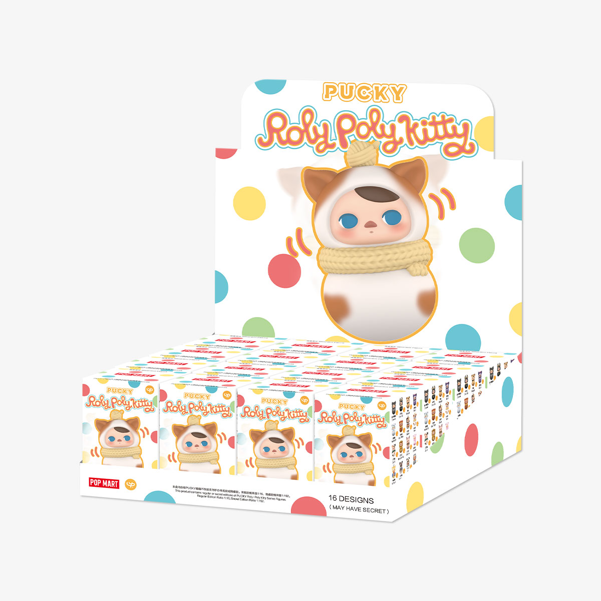 PUCKY Roly-Poly Kitty Series Figures - POP MART (Hong Kong