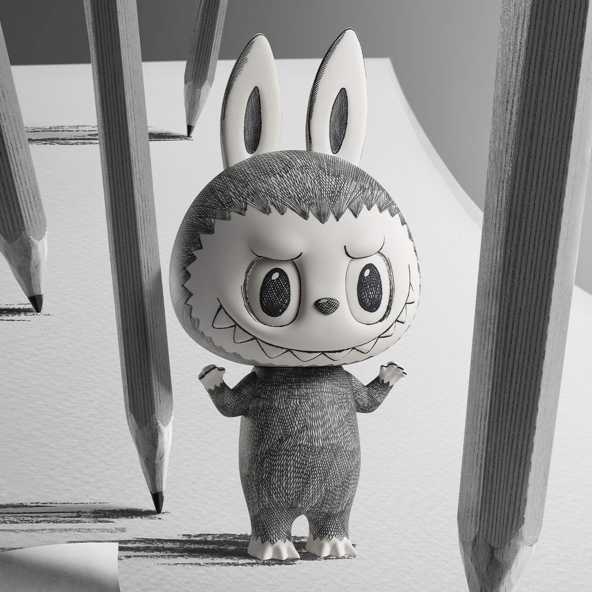MEGA LABUBU 1000% Sketch - POP MART (Hong Kong, China)