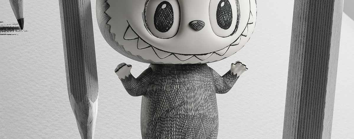 MEGA LABUBU 1000% Sketch - POP MART (Hong Kong, China)