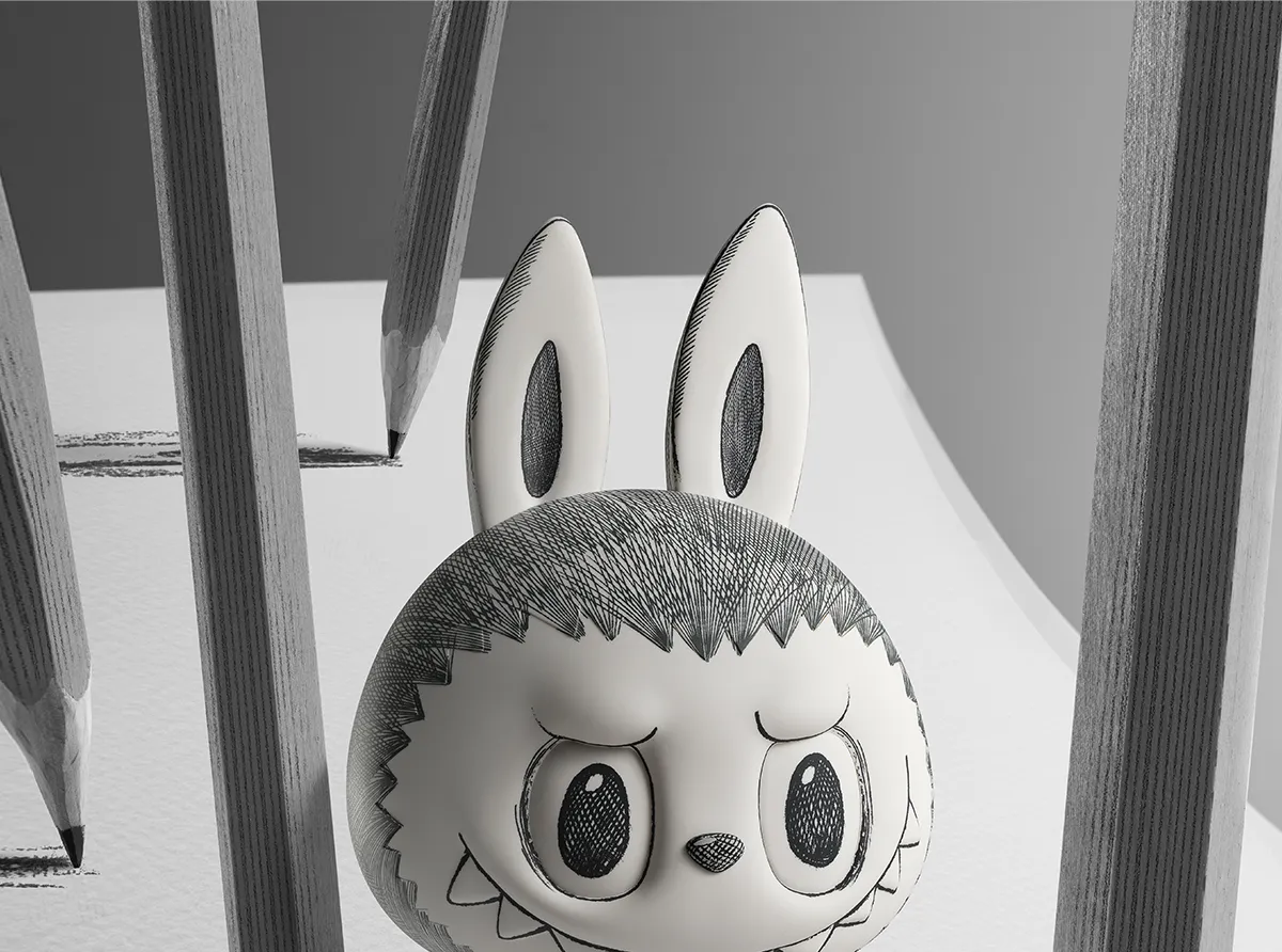 MEGA LABUBU 400% Sketch - POP MART (Hong Kong, China) 