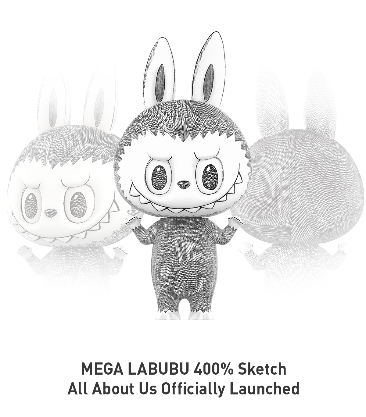 MEGA LABUBU 400% Sketch - POP MART (Hong Kong, China)