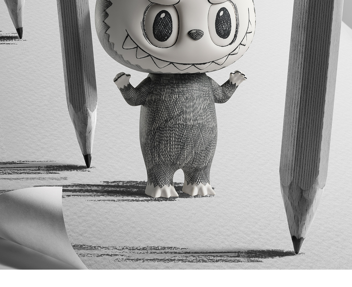 MEGA LABUBU 400% Sketch - POP MART (Hong Kong, China)