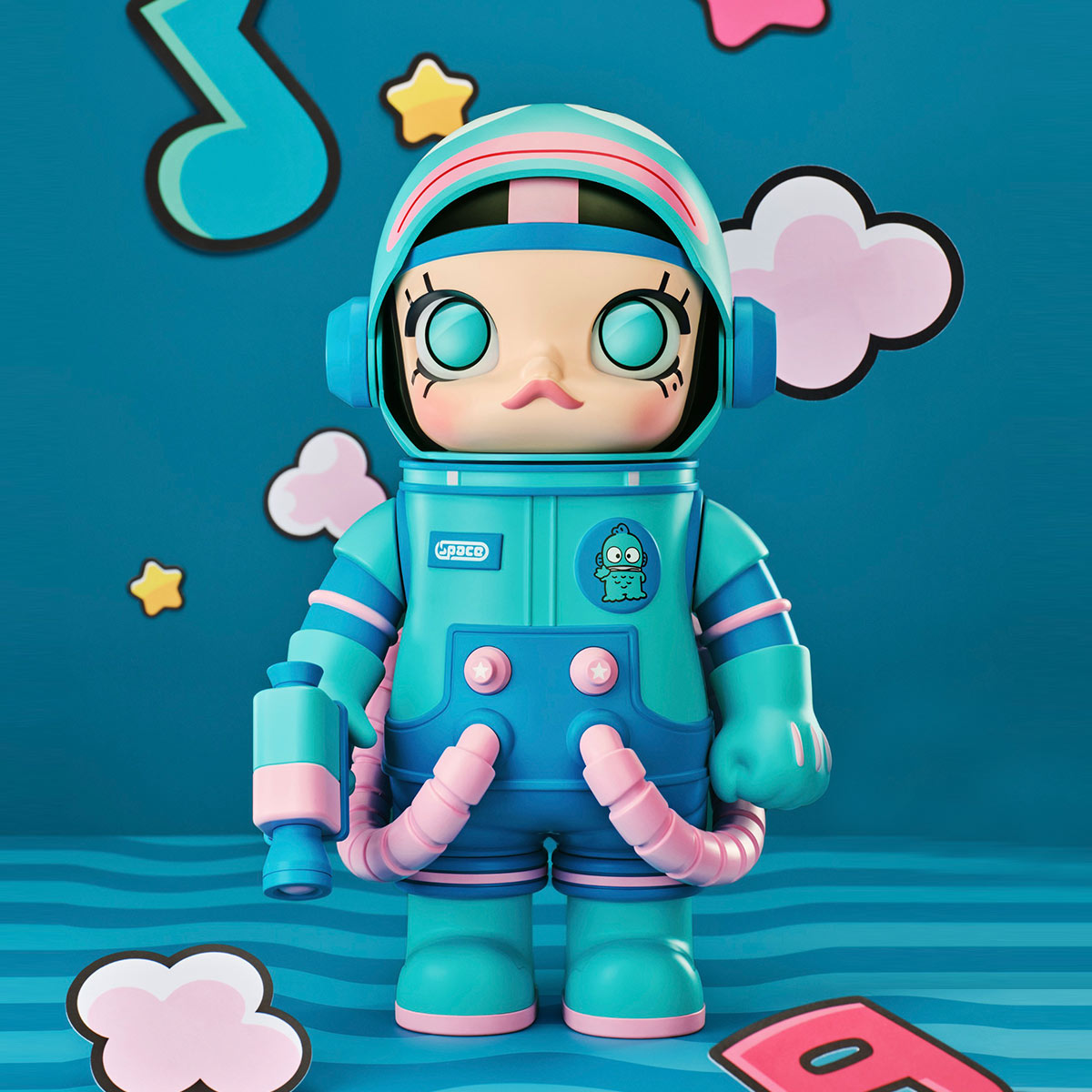 メガスペースモリー　サンリオ　400％　シナモロール POPMART MEGA SPACE MOLLY 400% Sanrio Characters Series - POP MART