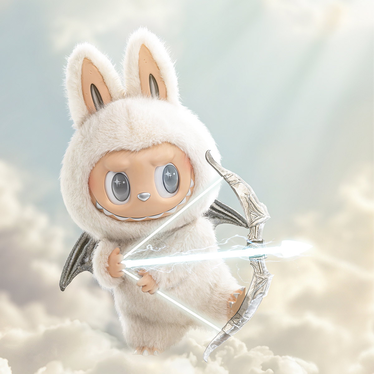 正品POPMART ANGEL IN CLOUDS,ZIMOMO, 云中天使 THE MONSTERS - ANGEL IN CLOUDS Vinyl Face Doll - POP MART