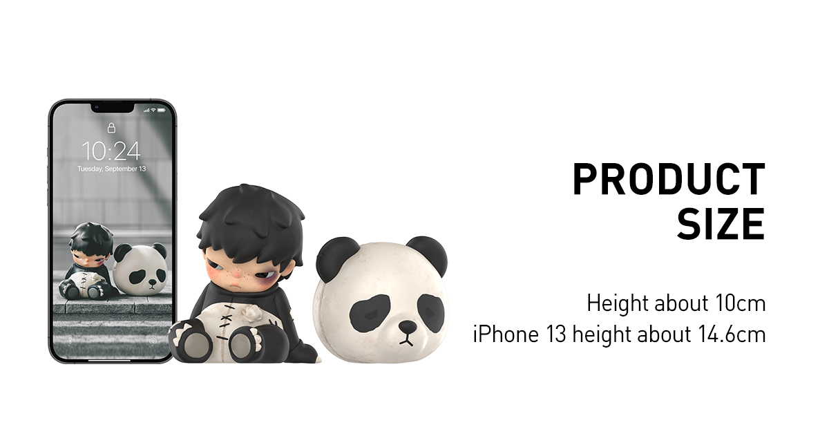 Hirono Doll Panda Figure - POP MART (Hong Kong, China)