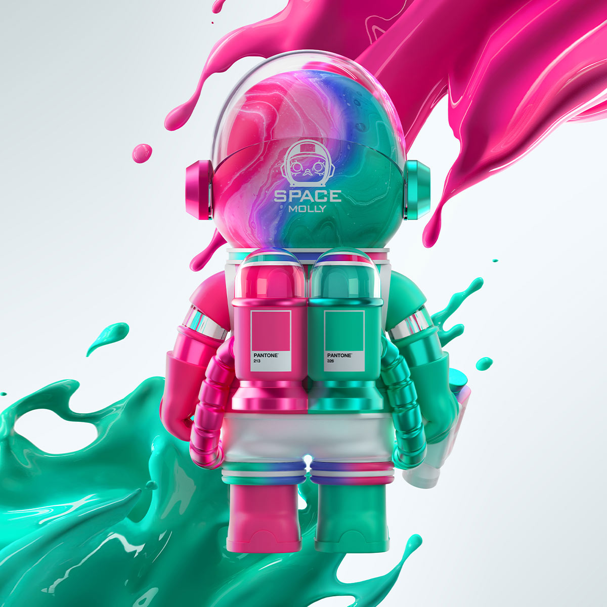 その他 POP MART MEGA SPACE MOLLY 1000% PANTONE Pop Mart Mega Space Molly Pantone 1000% - US