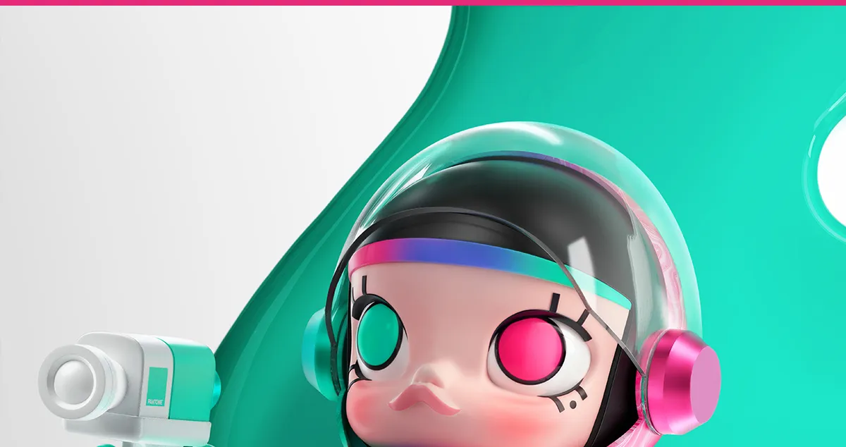 MEGA SPACE MOLLY 1000% PANTONE™ - POP MART (Hong Kong, China)