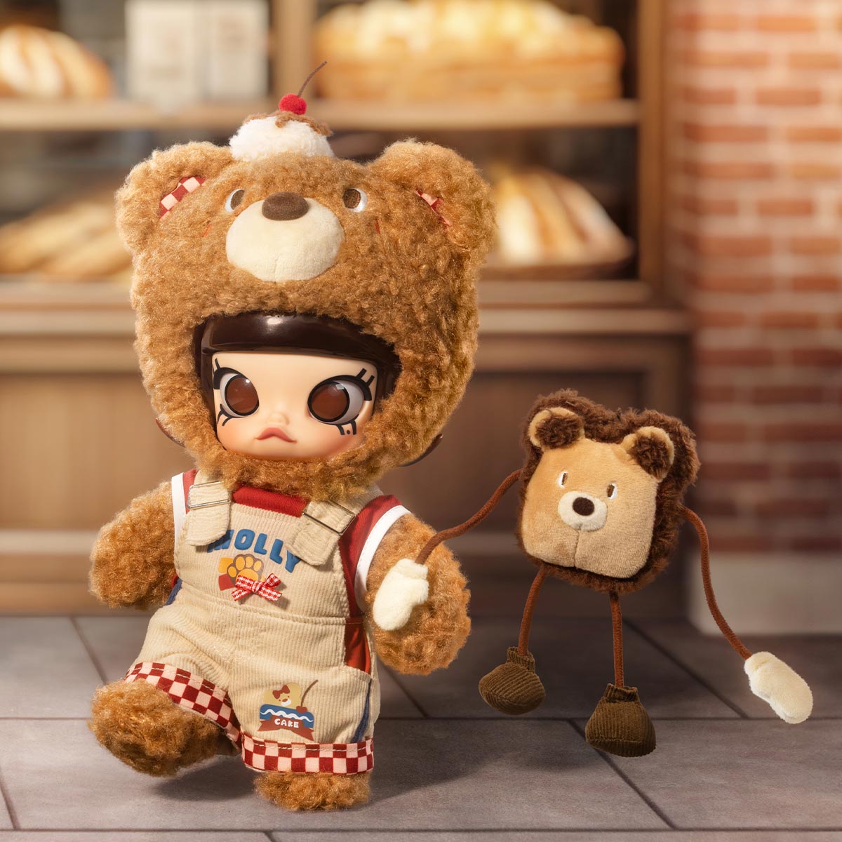 ぬいぐるみ MOLLY Bear Bread POPMART MOLLY Bear Bread 1/8 Action Figure - POP MART (Thailand)