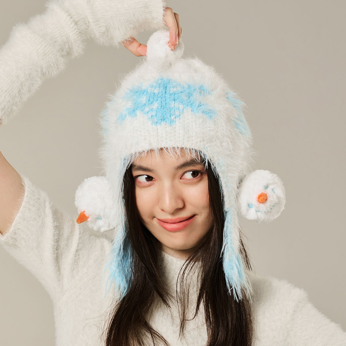 SKULLPANDA Tell Me What You Want Series Knitted Beanie - POP
