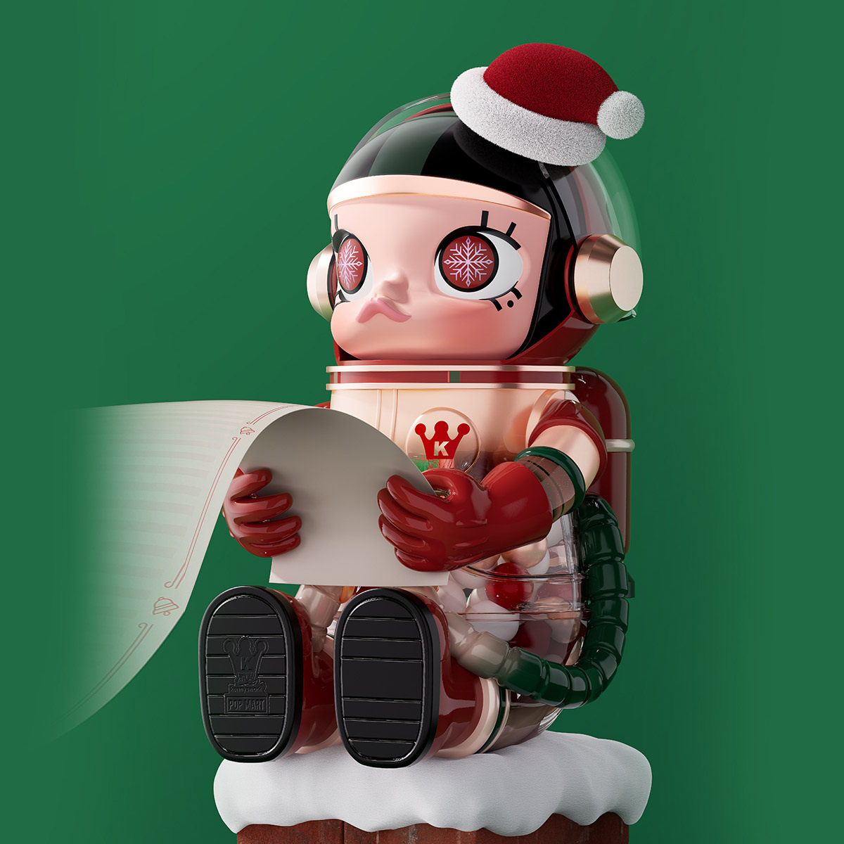MEGA SPACE MOLLY 400% Christmas 2024 - POP MART (Hong Kong