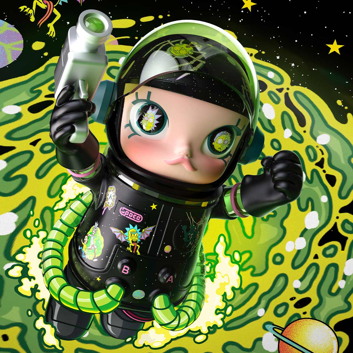 MEGA SPACE MOLLY 1000% Rick and Morty - POP MART (Hong Kong
