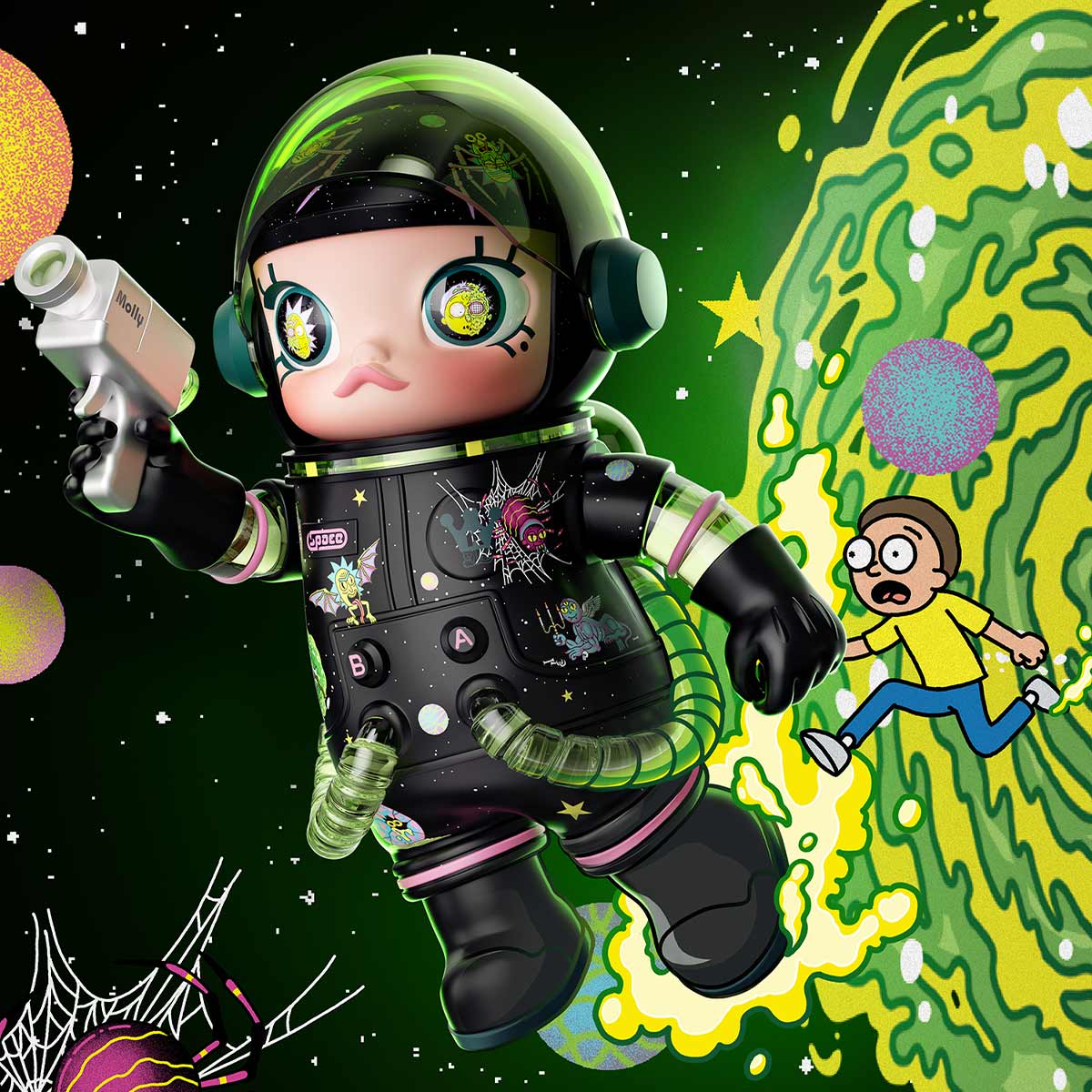MEGA 400% SPACE MOLLY Rick and Morty 新品 MEGA SPACE MOLLY 1000% Rick and Morty - POP MART (Hong Kong