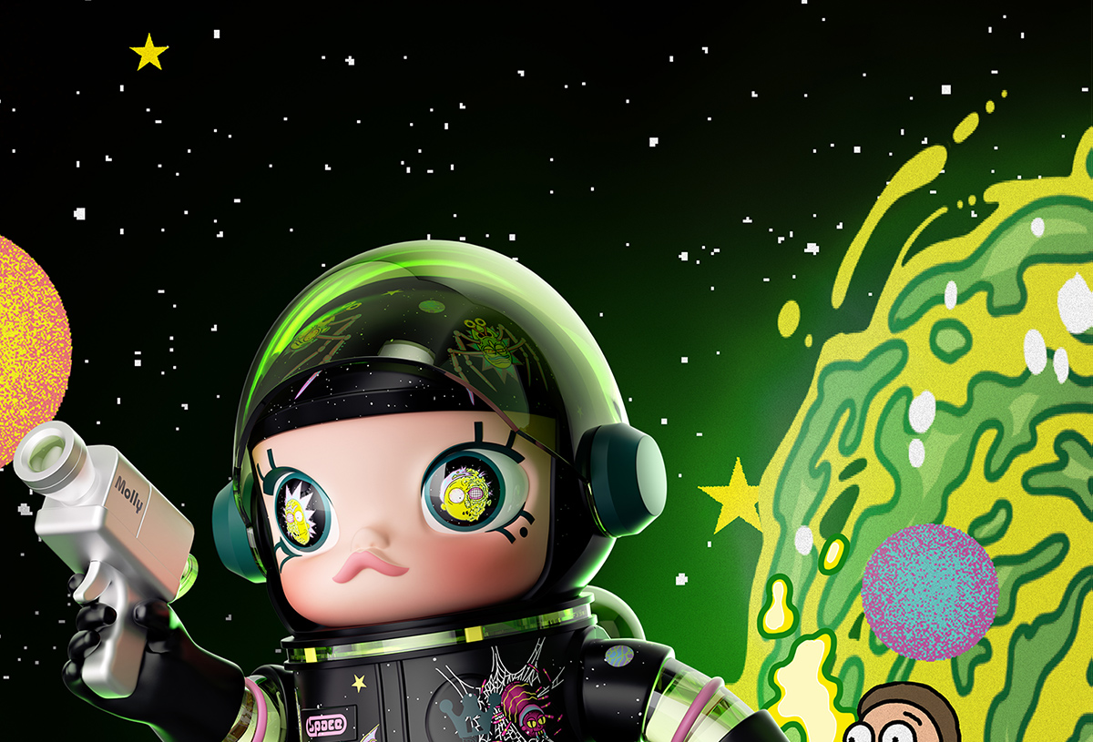 MEGA SPACE MOLLY 1000% Rick and Morty - POP MART (Hong Kong