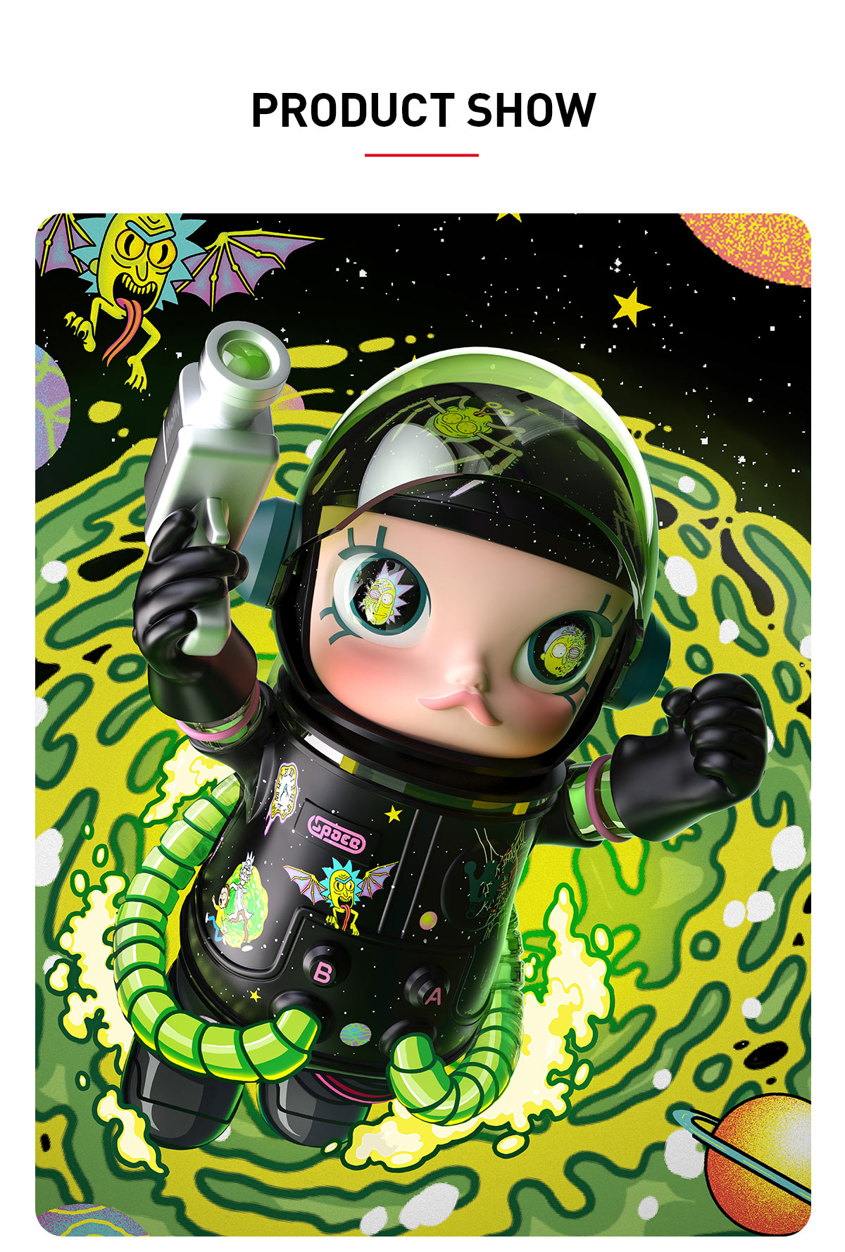 MEGA SPACE MOLLY 1000% Rick and Morty - POP MART (Hong Kong, China)