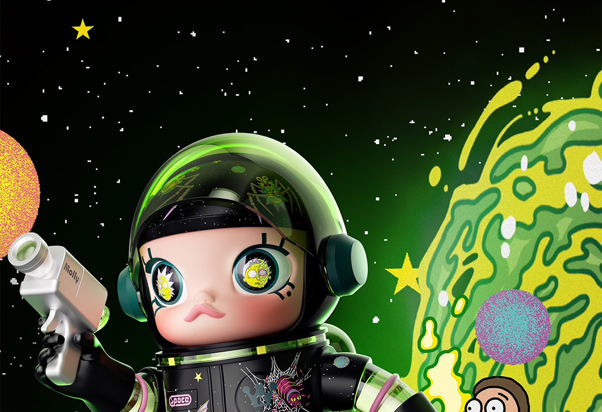 MEGA SPACE MOLLY 1000% Rick and Morty - POP MART (Hong Kong, China)