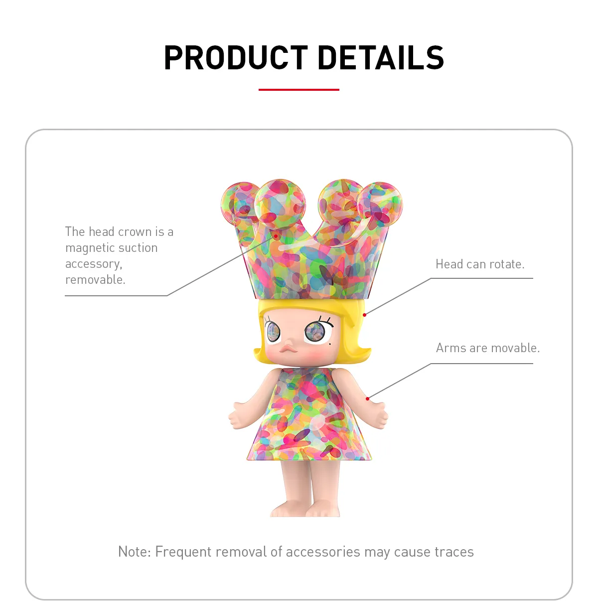 MEGA ROYAL MOLLY 400% Huang Yuxing-Bubbles - POP MART (Hong Kong 