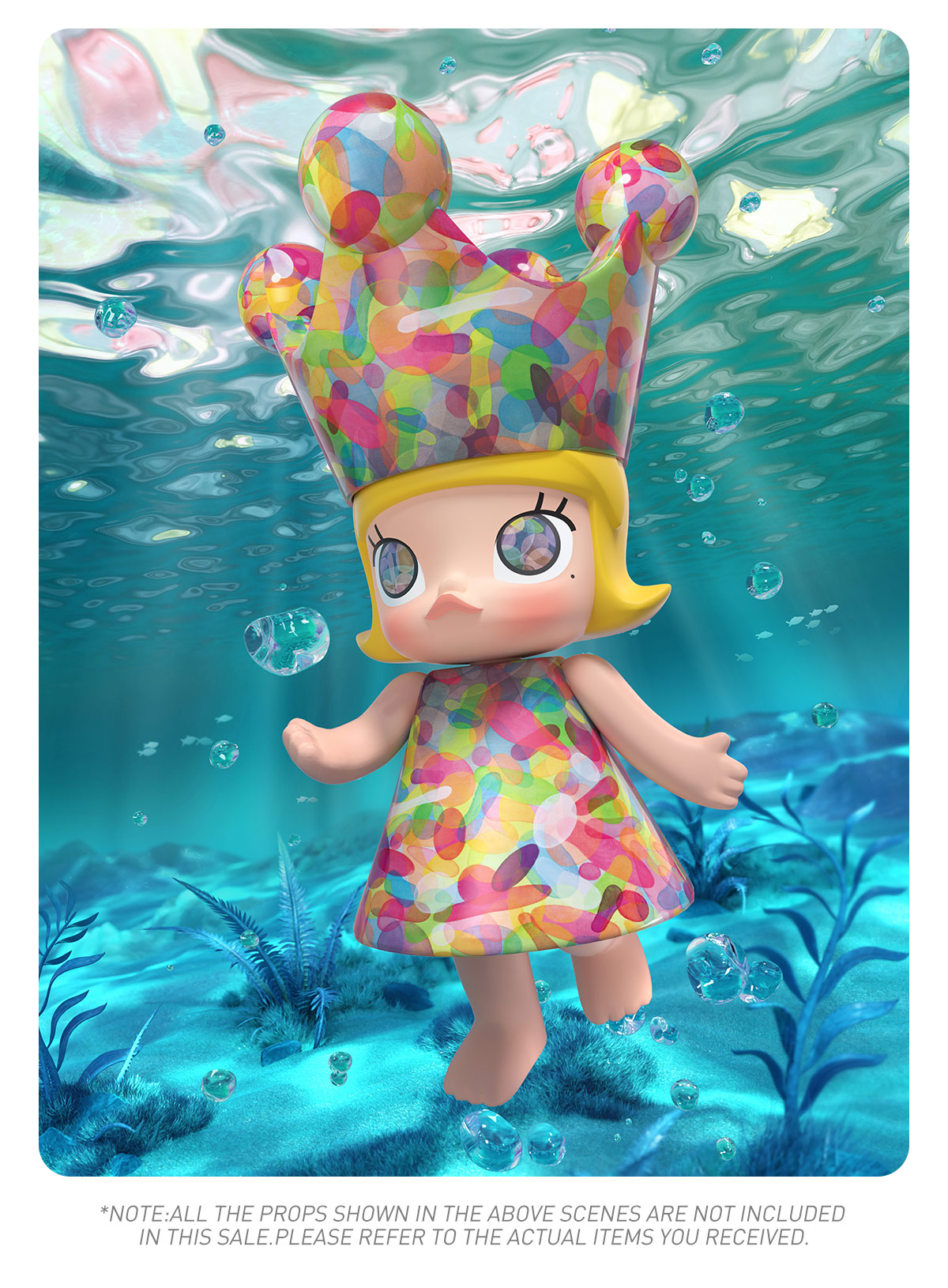 MEGA ROYAL MOLLY 1000% Huang Yuxing-Bubbles - POP MART (Hong Kong