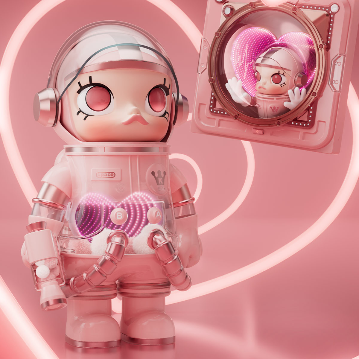 【完売品】 molly smitten love 3D painting MEGA SPACE MOLLY SMITTEN LOVE《IN SPACE》3D Painting - POP
