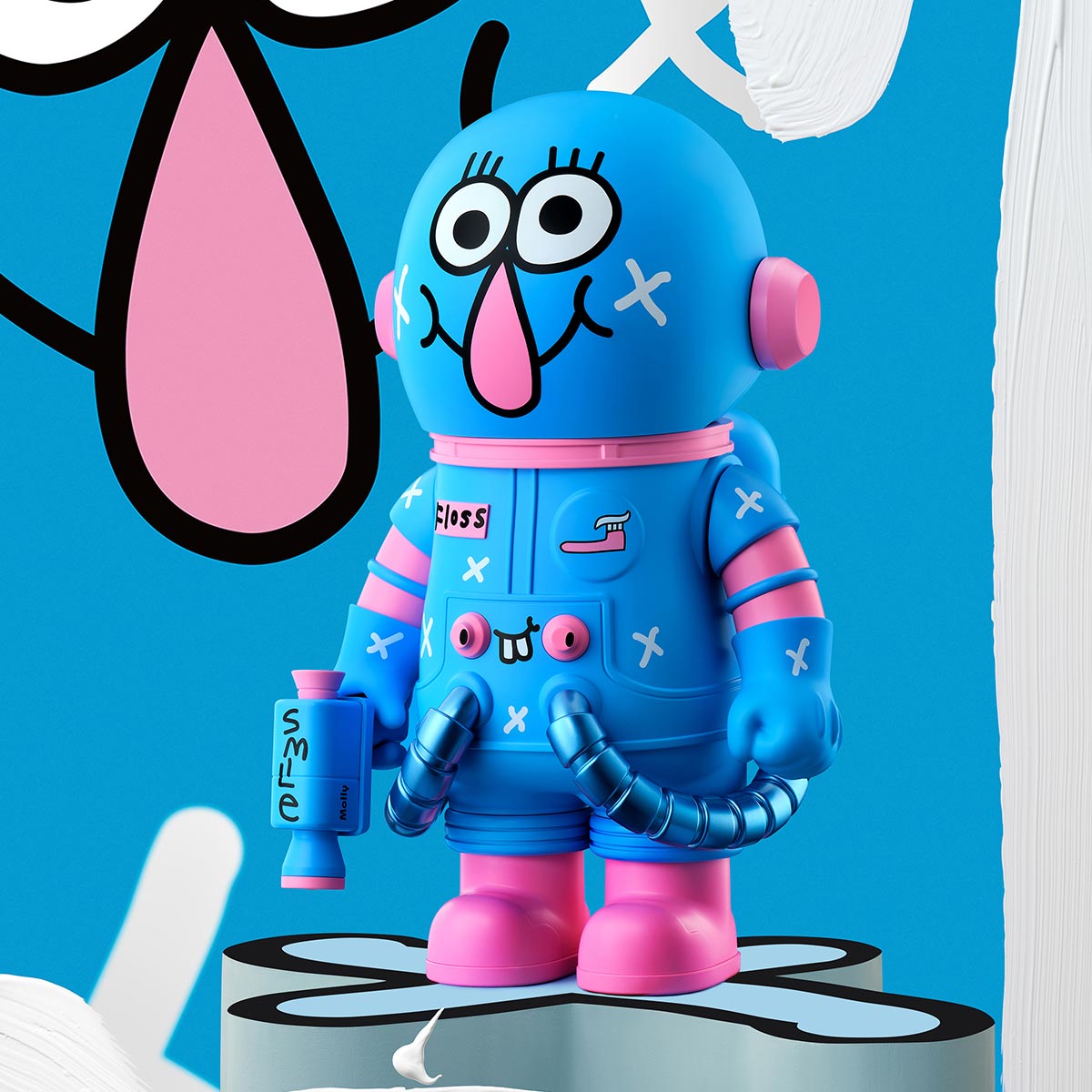 その他 POP MART MEGA SPACE MOLLY 400% BURGERMAN MEGA SPACE MOLLY 400% JON BURGERMAN SPACE CADETS Series