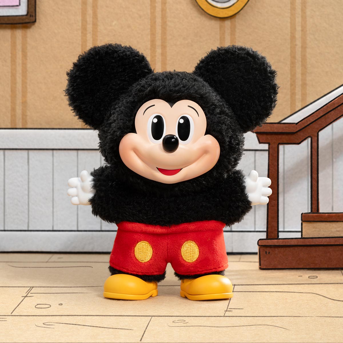ぬいぐるみ POPMART Mickey Family Cute Together Mickey Family Cute Together Keychain Series Figures - POP