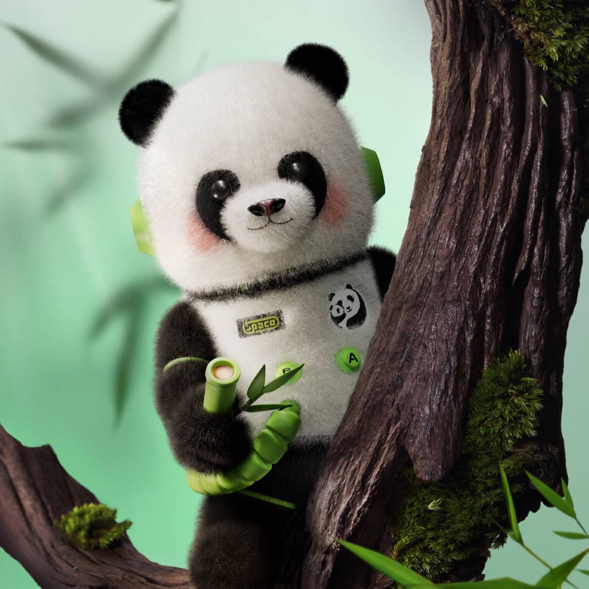 MEGA SPACE MOLLY 1000% Meilin Panda - Mega 1000% - POP MART
