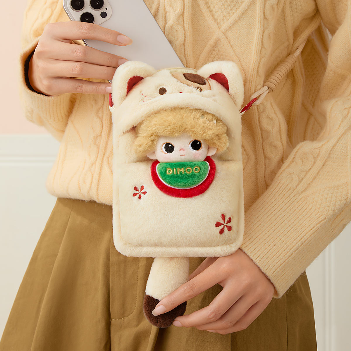 popmart DIMOO Weaving Wonders フォンケース POP NOW:DIMOO Weaving Wonders Series-Quilt Phone Case Blind Box