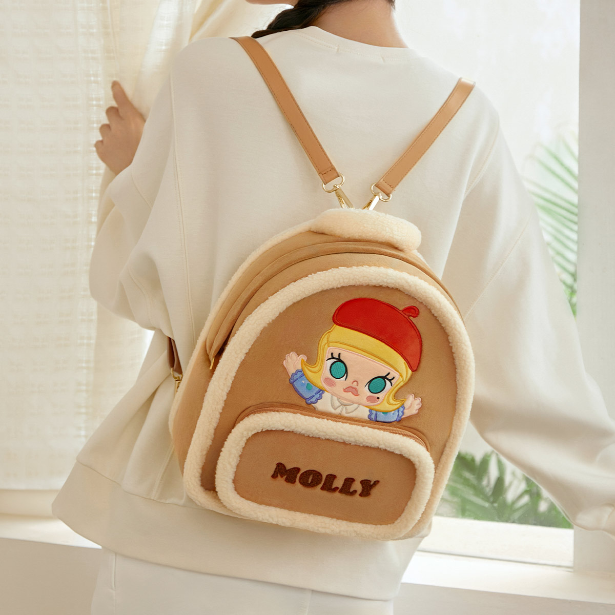 Classic Bag シリーズ MOLLY バックパック Classic Bag Series- MOLLY Suede Leather Backpack - POP MART (Hong