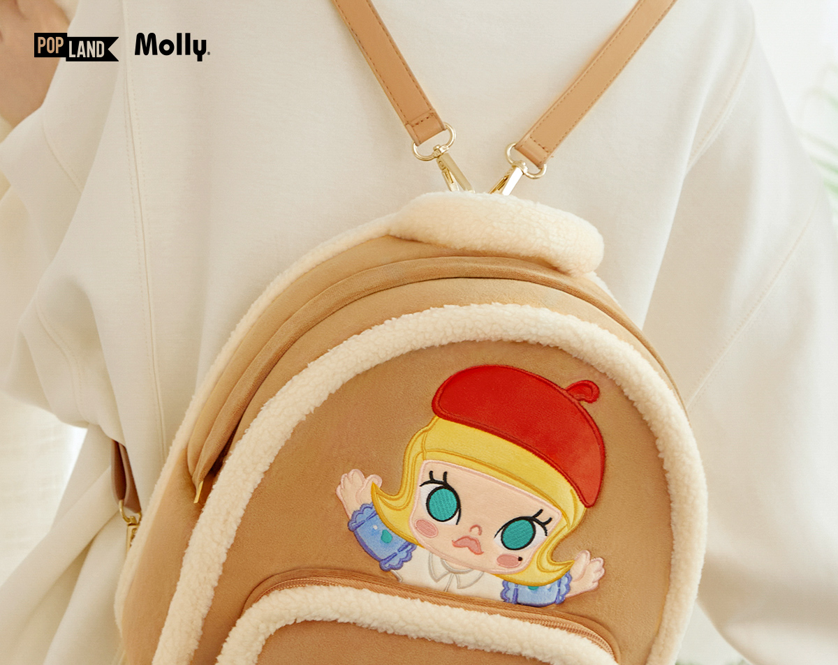 Classic Bag Series- MOLLY Suede Leather Backpack - POP MART (Hong